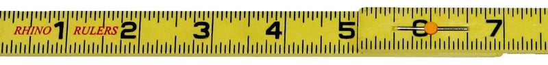 [Australia - AusPower] - Rhino Rulers Folding Inside Reading Carpenter's Ruler 6' Length - 55145 