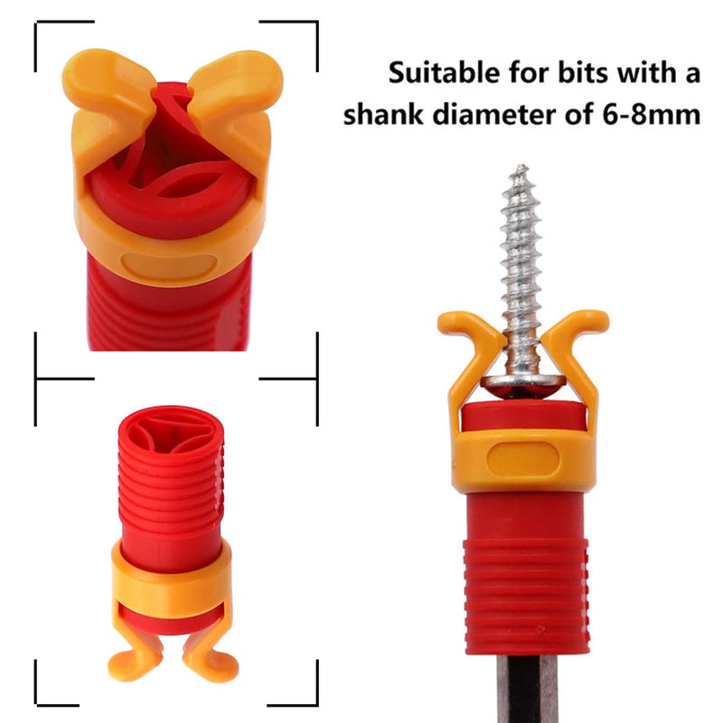 [Australia - AusPower] - Screwdriver Holder Screw Clamp Screw Gripper - ABS Screw Gripper Holding Tool for Woodworking Drill Vise Clamp Fixing Screw Gripper Holding Set, Pinion Flange Holding Tool - Hand Screw Clamp（2 Pcs） 