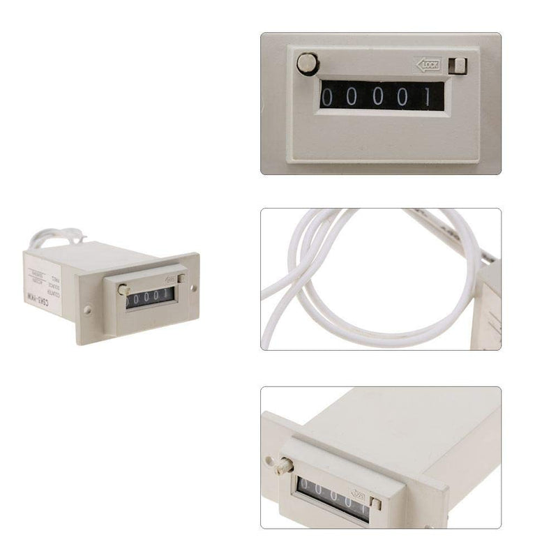 [Australia - AusPower] - AC220V / AC110V / DC24V Optional Electromagnetic Pulse Counter 5 Digit Pulse Counter CSK5-YKW Used in Petroleum, Textile (AC110V) 