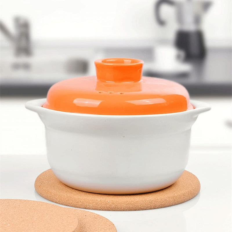 [Australia - AusPower] - Fannuoncc 7.5" Cork Trivet for Kitchen Hot Plate Coaster Pads , High Heat Pot , Heat Food Rack , Natural Plants Heat Resistant Cork Placemat (6 Pack) 