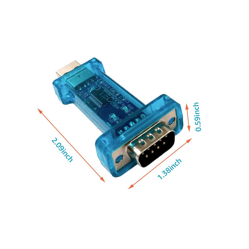 [Australia - AusPower] - DSD TECH SH-S10B USB to Serial RS232 DB9 Adapter with Pl2303GT for Windows 10 8 7 Liunx Mac OS Blue-male 