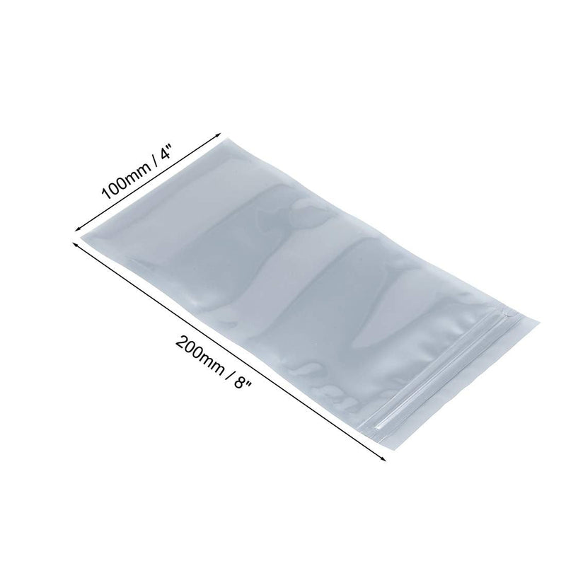 [Australia - AusPower] - uxcell Anti Static Resealable Shielding Bag, 100x200mm/4x8 inch, Protective Antistatic Bag, for Store HDD SSD RAM Laptop Hard Drives Memory Card, Electronic Devices, 25pcs 