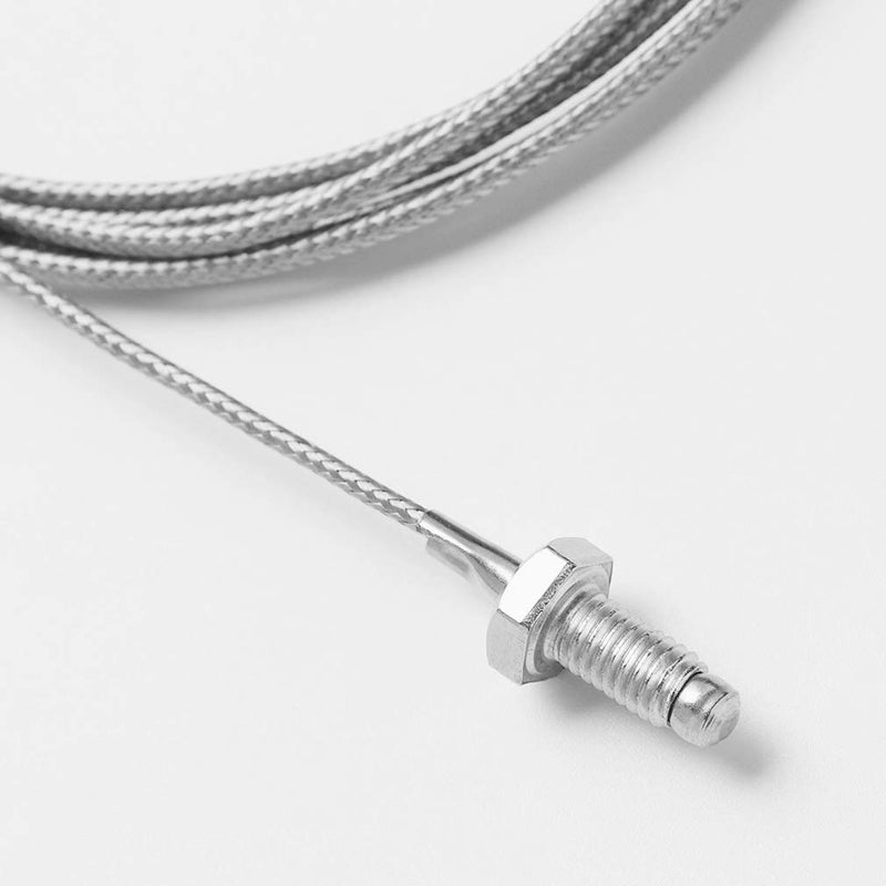 [Australia - AusPower] - HiLetgo 5pcs K Type Temperature Sensor Temperature Probes M6 Screw Thermocouple Stainless Steel Probe Length 1M 