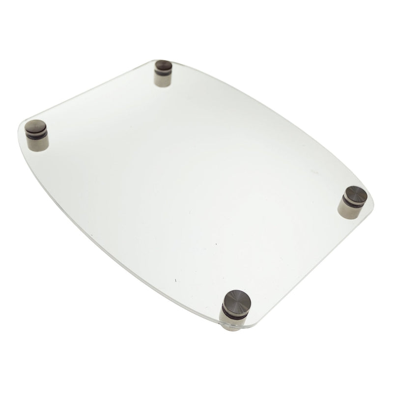 [Australia - AusPower] - Source One Deluxe Clear Acrylic Standoff Sign Holders 1 Sign, 2 Sign & 3 Signs Available (1 Sign, 1 Pack) 