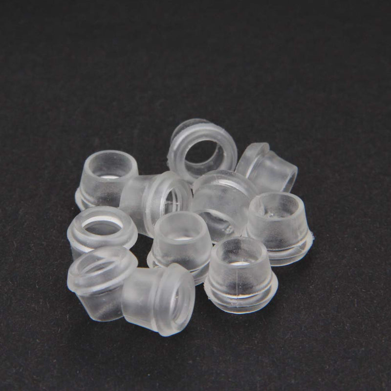 [Australia - AusPower] - Fielect Rubber Grommet 50Pcs 7mm Inner Dia Oil Resistant Armature Rubber Grommets for Wiring Cable Transparent 7mm Transparent 