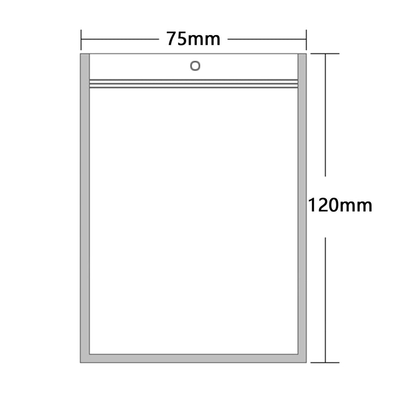[Australia - AusPower] - Ellbest 300pcs 2.95” x 4.72” Clear Front White Back Bags, Resealable Zipper Bags Plastic Poly Pouches Heat Sealable Sample Bags for Jewelry Making Crafts Packing 2.95 x 4.72 inch 