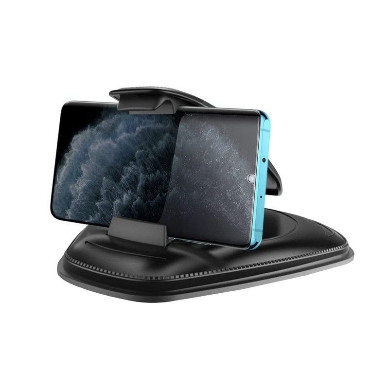 [Australia - AusPower] - Cell Phone Holder for Car, Anti-Slip Silicone Pad Phone Holder with Clamp for Car Dashboard, Compatible with iPhone 13 12 11 Pro Pro Max 7 8 Plus Samsung Galaxy and More Devices 