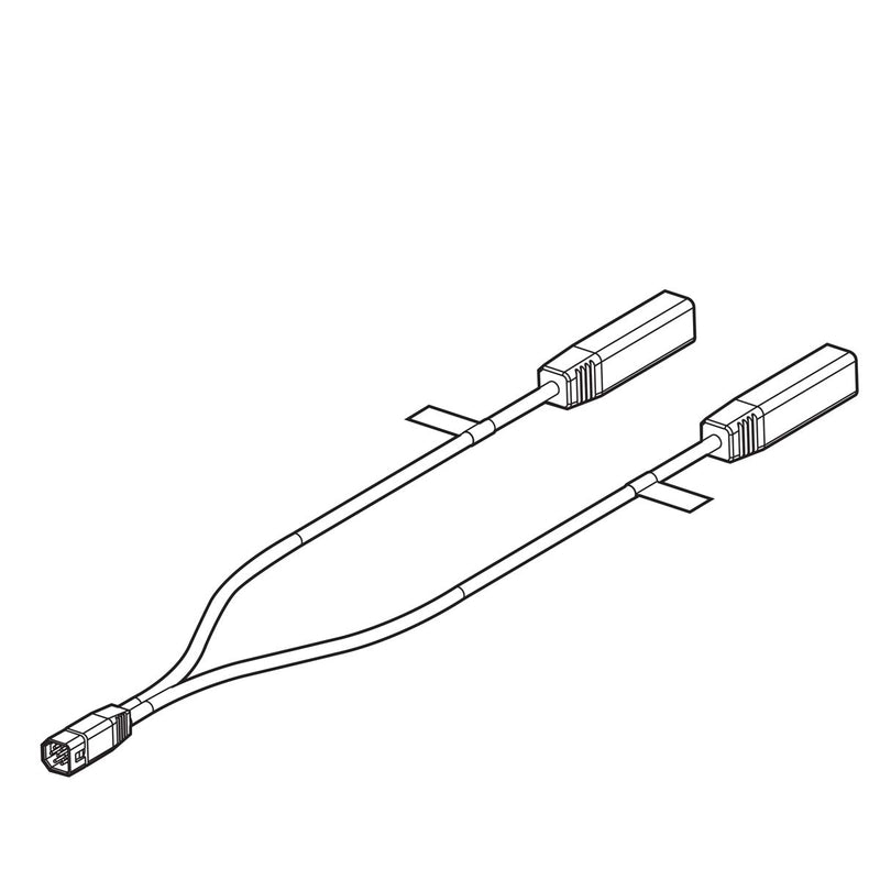 [Australia - AusPower] - Humminbird 720102-1 Humminbird 720102-1 9 M SILR Y 9-Pin MEGA and Non-MEGA SI Left Right Splitter Cable,Black 