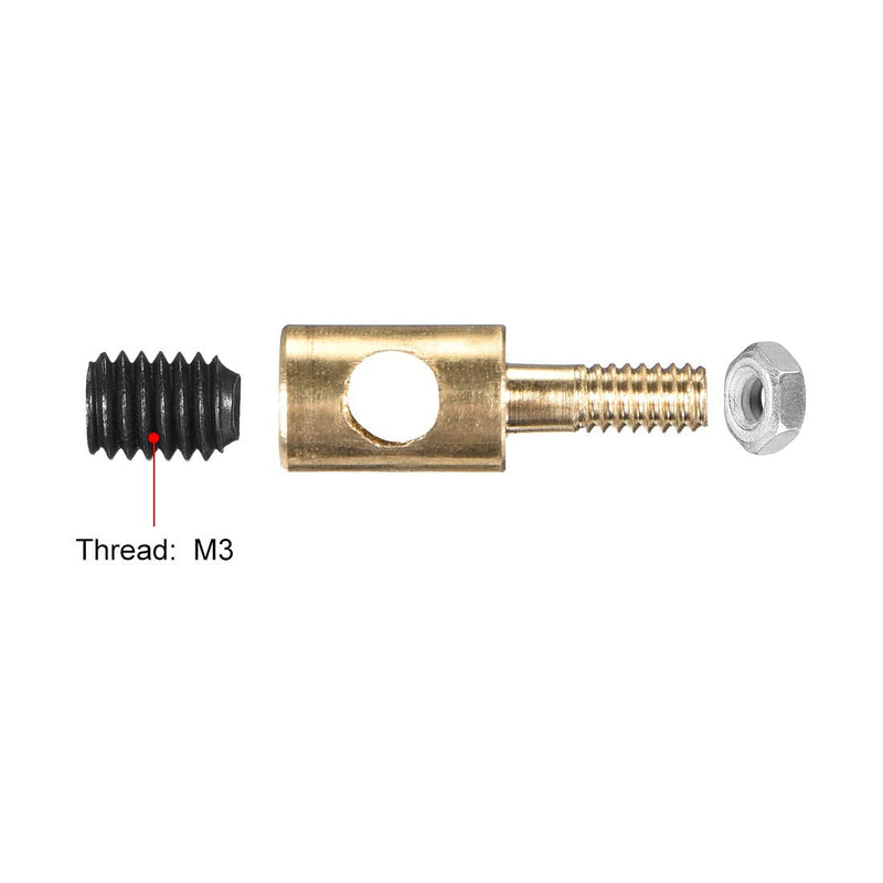[Australia - AusPower] - uxcell Linkage Stoppers Connecting Servo Arm,Push Rod for RC Airplane,D4x2.5mm 5pcs 