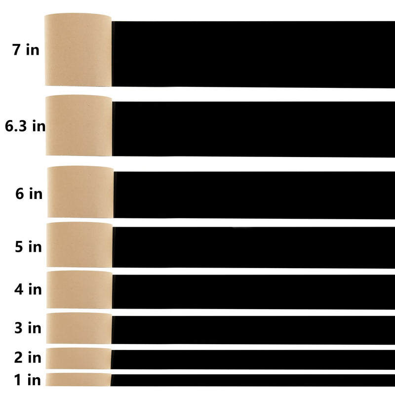 [Australia - AusPower] - Mesheshe 1 in x 16ft Self Adhesive Polyester Felt Tape, Thick Velvet Self-Stick Felt Strip, Flocking Felt Tape Roll for DIY, Projector Screen Felt Tape Border Absorbs Light, Brightens Image (Black) Black 