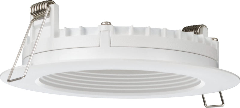 [Australia - AusPower] - Juno WF4 REG SWW5 90CRI MW M6 Round Baffle LED Downlight, 120 Volts, 2700K/3000K/3500K/4000K/5000K, Triac Dimming, 4-Inch Regressed Lens, Matte White 