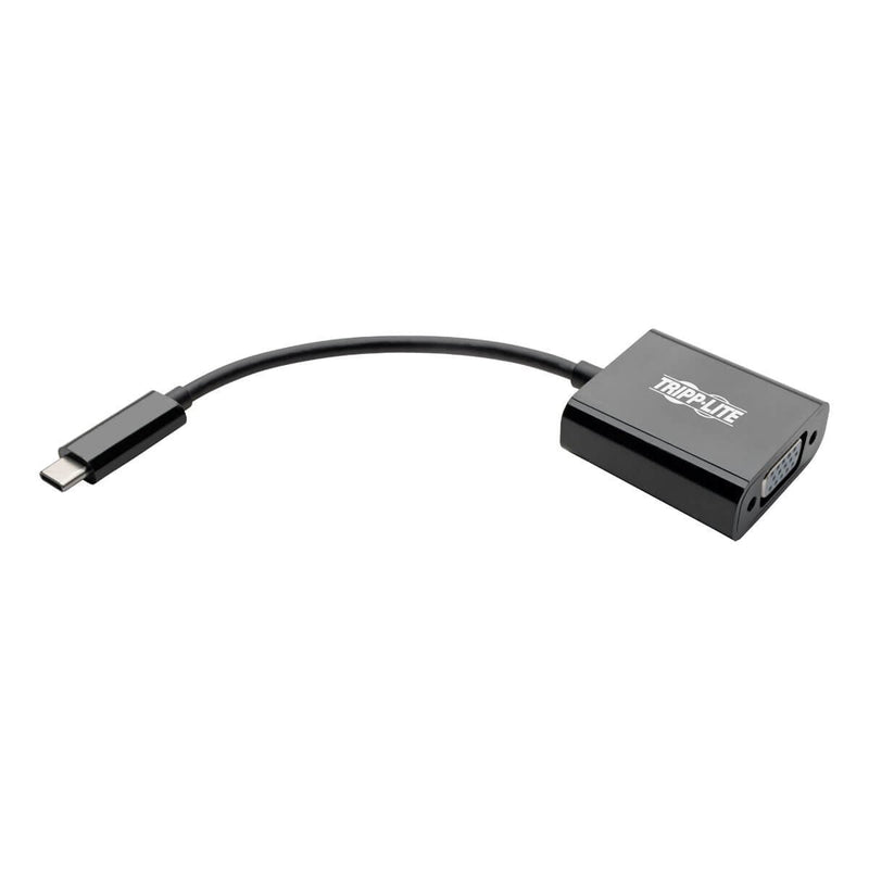 [Australia - AusPower] - Tripp Lite USB C to VGA Adapter Converter 1080P M/F Black USB Type C, USB 3.1 Gen 1, Portable, Thunderbolt 3 (U444-06N-VB-AM) 