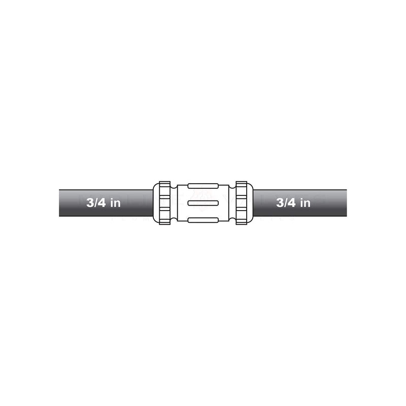 [Australia - AusPower] - Midline Valve RSC2256 Compression Coupling Fitting, with Packing Nut, Brass 3/4 in. Diameter x 3 in. Length Single Pack 3/4 in. X 3 in. Length 