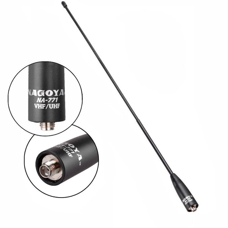 [Australia - AusPower] - Authentic Genuine Nagoya NA-771 15.6-Inch Whip VHF/UHF (144/430Mhz) Antenna SMA-Female for BTECH and BaoFeng Radios Handheld Antenna NA-771 15.6" VHF/UHF 