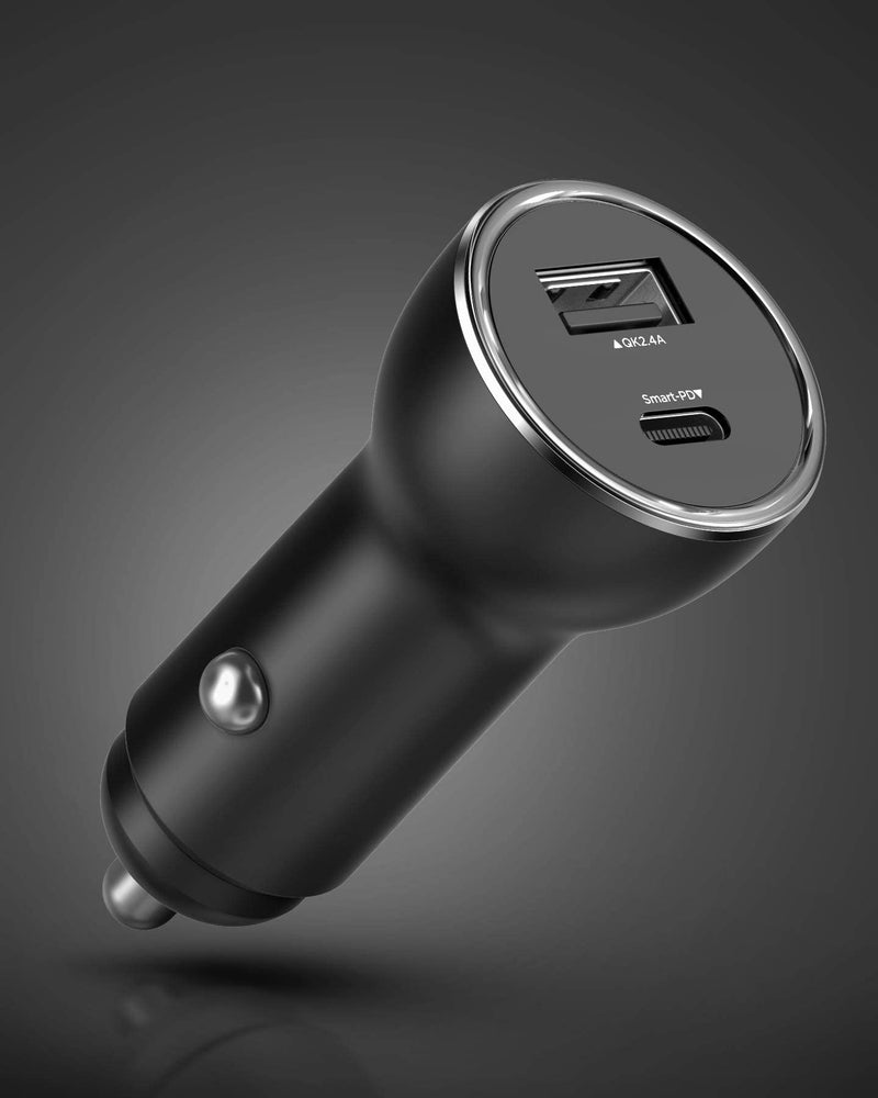 [Australia - AusPower] - Galvanox iPhone Car Charger (30W) Multi Port Fast Charging Car Adapter with MFi Apple Certified USB-C to Lightning Cable for iPhone 11/12/13/14 Pro Max 
