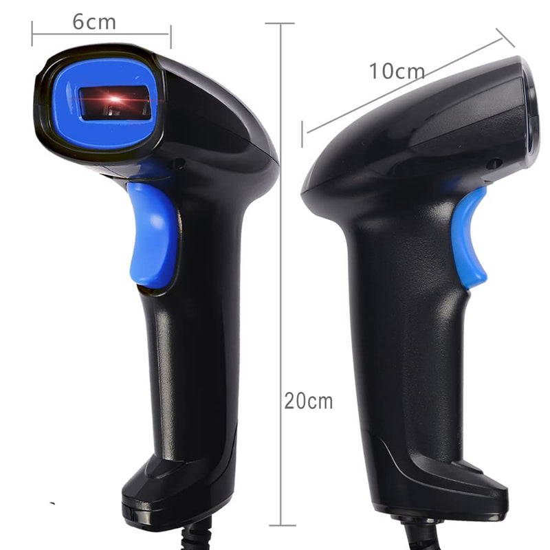 [Australia - AusPower] - ADXZZ 1D USB Barcode Scanner Handheld Laser Bar Code Scanner Wired with Cable for Computers Laptop Quick Scanning Label UPC EAN Linear Bar Code Reader for Library Book Warehouse Retail Stores 