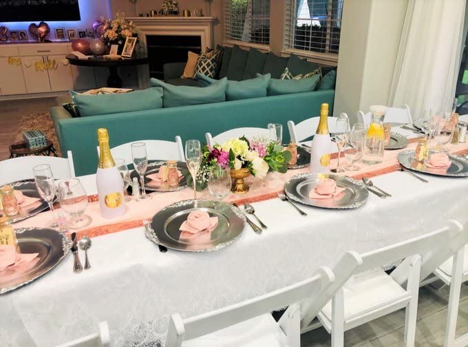 [Australia - AusPower] - Your Chair Covers - 20 Inch Square Premium Polyester Cloth Napkins 10 Pack - Blush, Oversized, Double Folded and Hemmed Table Napkins for Restaurant, Bistro, Wedding, Thanksgiving and Christmas 