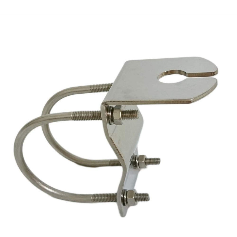 [Australia - AusPower] - UngSung Vehicle Truck BullBar Bumper Antenna Mount Bracket L Type with U Bolts Mast Clamp Accepted UHF-F, SO-239 to 3/8" x24 CB Stud, N-Female Connector for Amateur Ham, CB, Mobile Antenna 