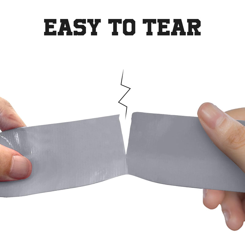 [Australia - AusPower] - CyantSolutions Duct Tape Grey Heavy Duty - 2-Pack with Super Strong Adhesion Dual Tape Heavy Duct, 2 Inch x 30 Yard Waterproof Backing, Easy to Tear by Hand 2-Pack, 2 Inch x 30 Yard 