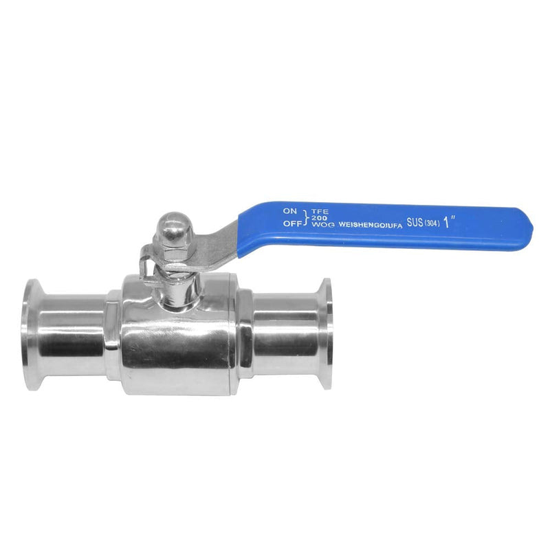 [Australia - AusPower] - Beduan 1.5" Tri-Clamp Ball Valve Stainless Steel Sanitary Valve for Home Brew, Brewing (1 inch Tube OD) 1 inch Tube OD 