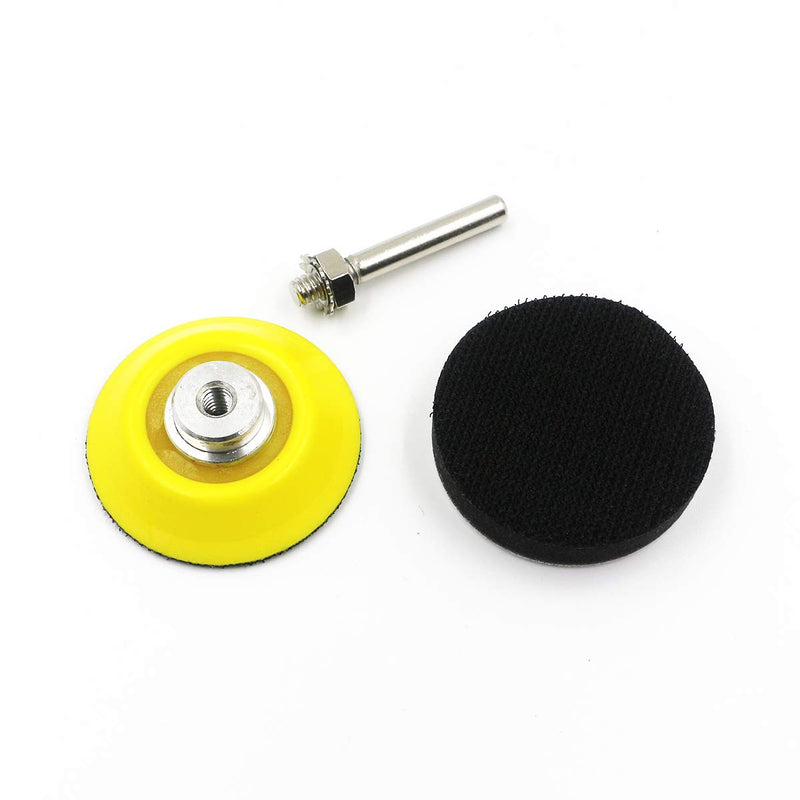 [Australia - AusPower] - 2 Inch (50mm) Hook and Loop Sanding Pad for Sanding Discs with 1/4 Inches Shank Drill Attachment and Soft Foam Layer Buffering Pad, 5 Pack 2 inch 