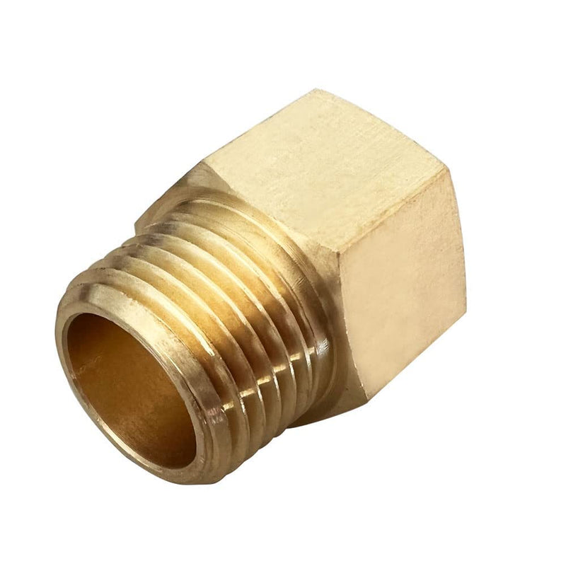 [Australia - AusPower] - Pysrych 2pcs 3/8" NPT Male to 3/8" BSPP Female Adapter Brass Pipe Fitting 3/8" NPT Male x 3/8" BSPP Female 