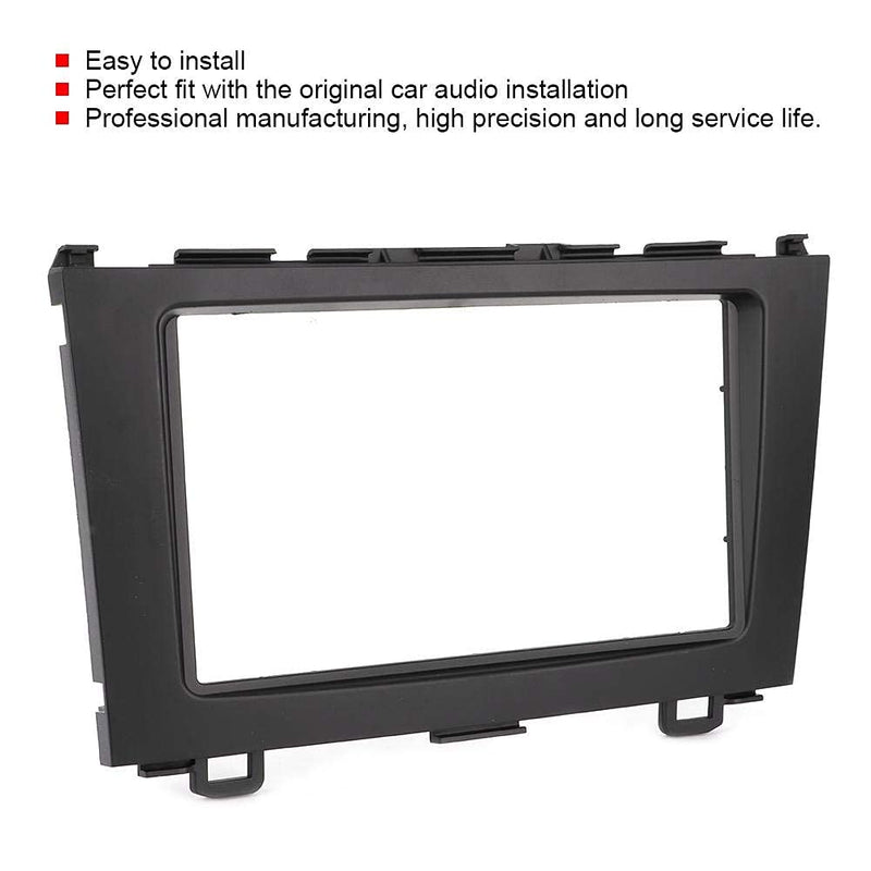 [Australia - AusPower] - Double Din Stereo Installation Kit Gorgeri Navigation Modified Frame Car DVD Stereo Radio Fascia Dash Panel 2 Din Frame Trim Kit Fit for Honda CRV 2007-2010 Car Band Coating Kit 