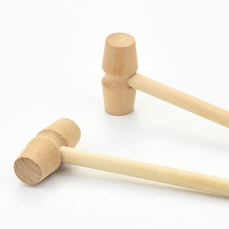 [Australia - AusPower] - 12 Pieces Wooden Crab Mallets Seafood Lobster Shellfish Cracker Wood Hammers for DIY Craft 