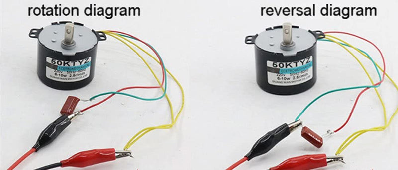 [Australia - AusPower] - Bringsmart 50KTYZ 110V 10rpm AC Synchronous Motor CW/CCW Gear Motor Low Noise Slow Speed Reducer Motor for Barbecue Motor 