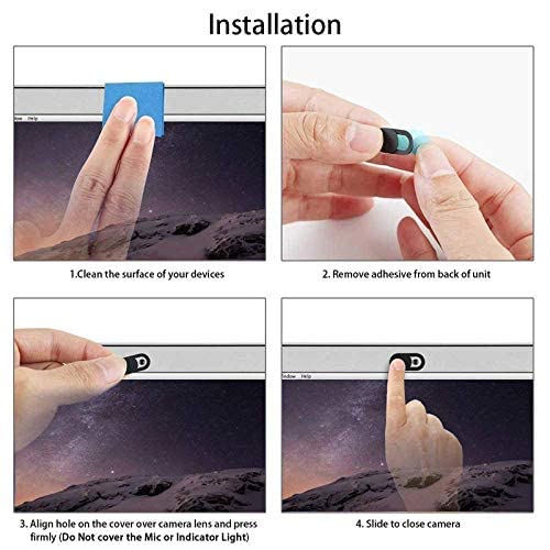 [Australia - AusPower] - Webcam Cover Slider by Beaver Gadgets (8-Pack) for laptops iPhone Smartphone MacBook and Tablets, Camera Blocker, Cache Webcam, Protect Your Privacy, Strong Adhesive, Easily Removable 