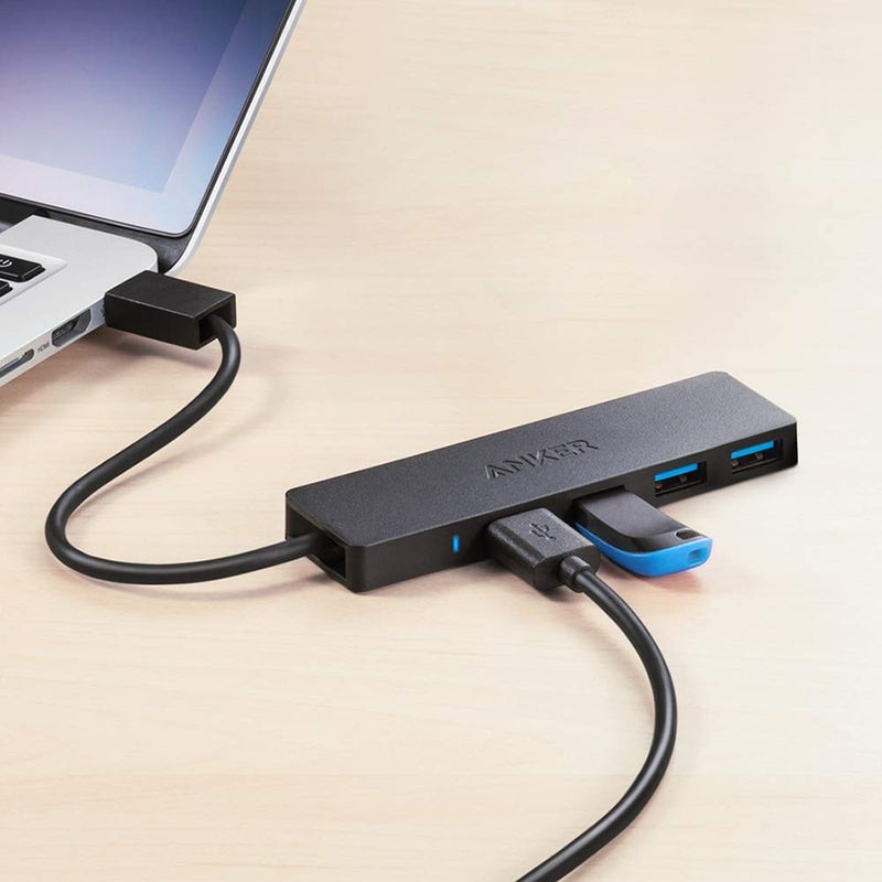 [Australia - AusPower] - Anker 4-Port USB 3.0 Ultra Slim Data Hub for Macbook, Mac Pro/mini, iMac, Surface Pro, XPS, Notebook PC, USB Flash Drives, Mobile HDD, and More 
