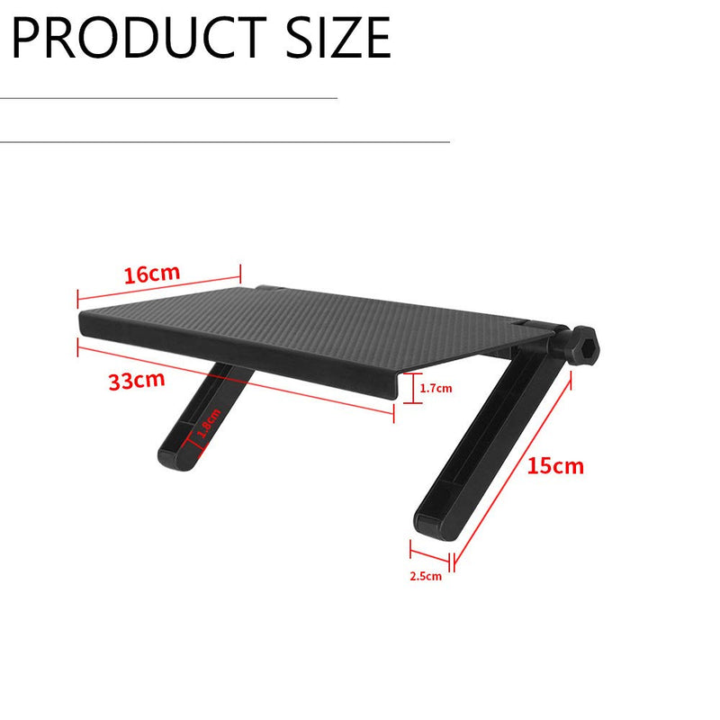 [Australia - AusPower] - 13 Inch Adjustable Screen Top Shelf Organizer for TV Computer Monitor Flat Screen, 13" x 6.3" Large TV Mount Top Shelf Used To Place Soundbar Cable Box Speakers TV Play-station Camera Frames Remote 