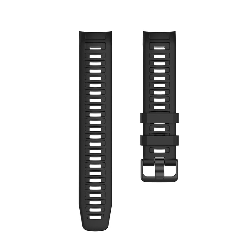 [Australia - AusPower] - EANWireless Compatible for Garmin Instinct Bands, Silicone Sport Strap Replacement + Woven Nylon Ultralight Sport Band Compatible for Garmin Instinct/Solar GPS Smartwatch, Black+Black 