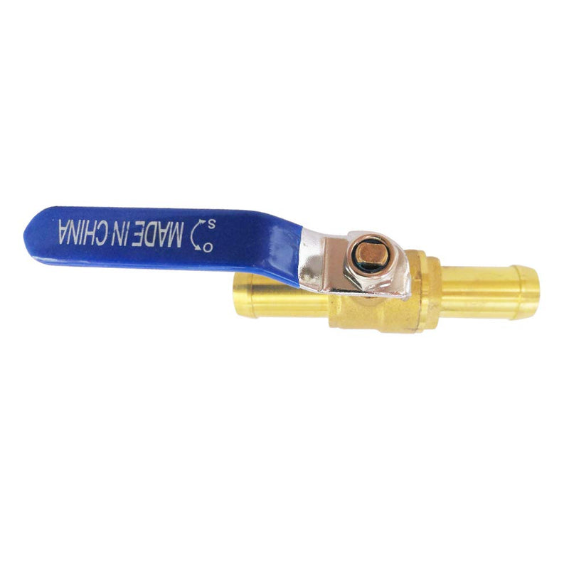 [Australia - AusPower] - 5/8" Barb PEX Valve, 16mm OD Brass Shut Off Ball Valve for Heater Hose, 90 Degree Turn, Full Port, 1pc 1 5/8" 