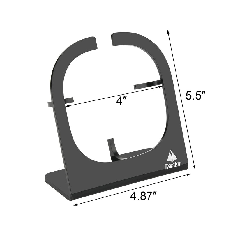 [Australia - AusPower] - TXEsign Desktop Stand for Bose SoundLink Micro Portable Bluetooth Speaker Acrylic Bluetooth Speaker Stand Holder Shop Display Stand Table Stand Holder Anti-Slip Base Stand (Black) Black 