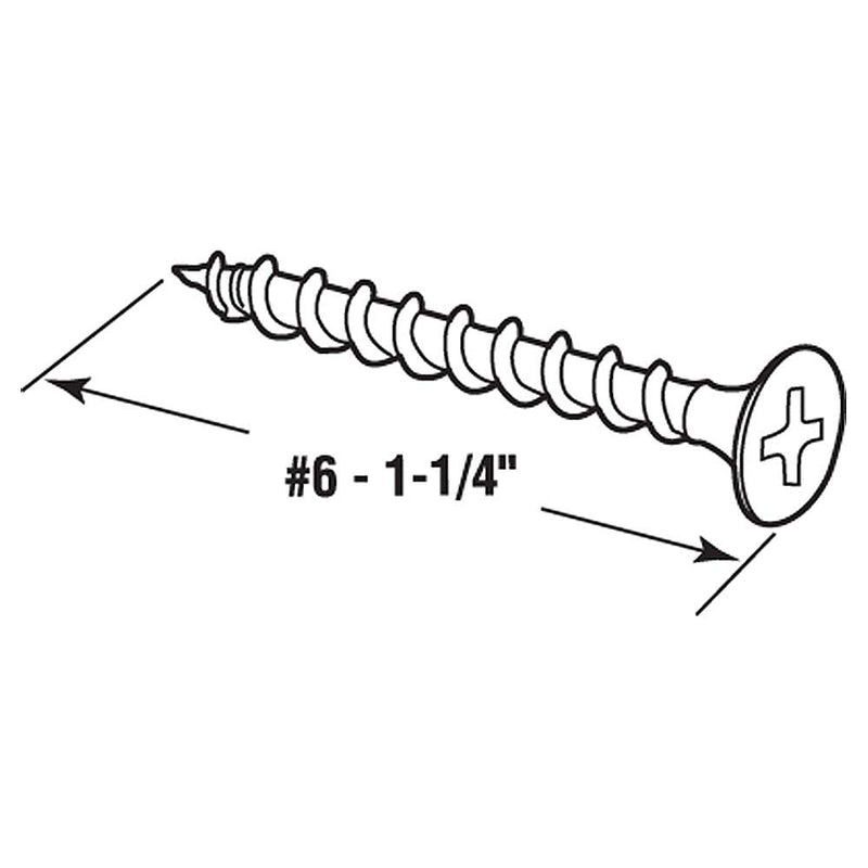 [Australia - AusPower] - Prime-Line MPSC7841-100 Drywall Screws, #6 x 1-1/4 inch, Coarse Thread, Phillips Head Drive 