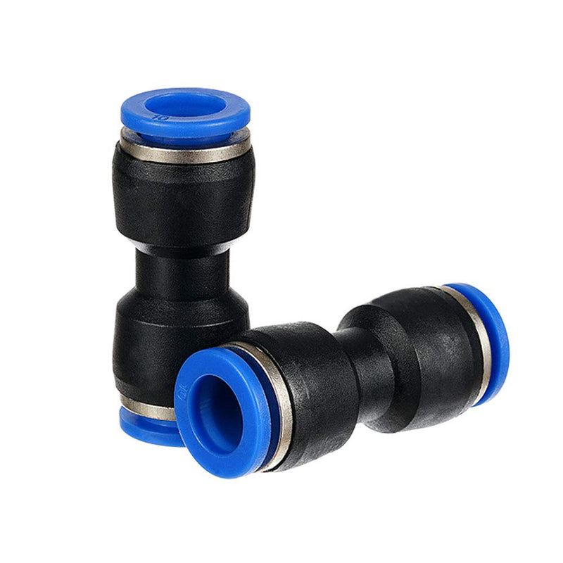 [Australia - AusPower] - Metalwork Plastic Push to Connect Straight Union Tube Fitting, 4mm OD x 4mm OD, Straight Pneumatic Connector (Pack of 10) 4mm x 4mm Metric Tube 