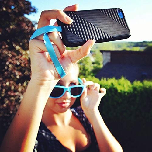 [Australia - AusPower] - Phone Loops: Universally Compatible Phone Leash - Phone Wrist Strap for Preventing Accidental Drops - Ergonomic and Easy Install Phone Strap for Your Wrist - Compatible with All Phone (Noire) NOIRE 