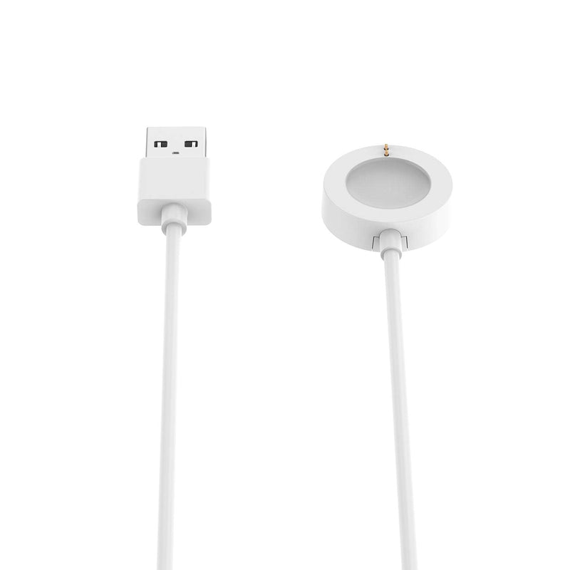 [Australia - AusPower] - RuenTech Charger Compatible with Fossil Gen 6 / Gen 5 / Gen 4 / Sport Smartwatch Rapid Charger Magnetic (White&White) white 