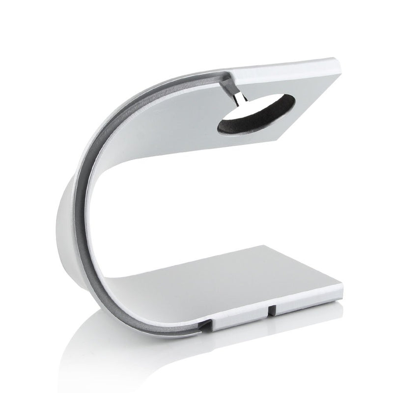 [Australia - AusPower] - AppleWatch Stand Desk Watch Stand Holder Charging Dock Station Compatible with Apple Watch Series SE/Series 6/5 / 4/3 / 2/1 / 44mm / 42mm / 40mm / 38mm (Silver) Silver 