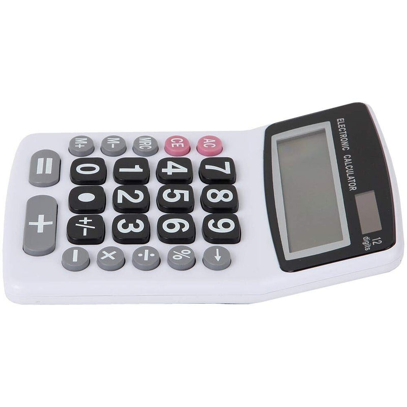 [Australia - AusPower] - Lily's Home Jumbo 12-Digit Desktop Calculator - White 