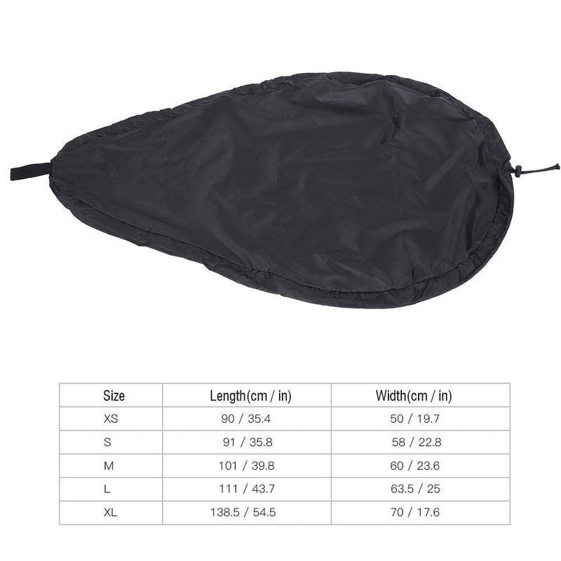 [Australia - AusPower] - Tbest Kayak Cockpit Cover,Universal Fit Blocking Canoe Storage Dust Sunblock Cover Kayak Cockpit Protector for Fishing Boat, Hobie Pro Angler, Rowing Shell & Paddle Board X-Small 