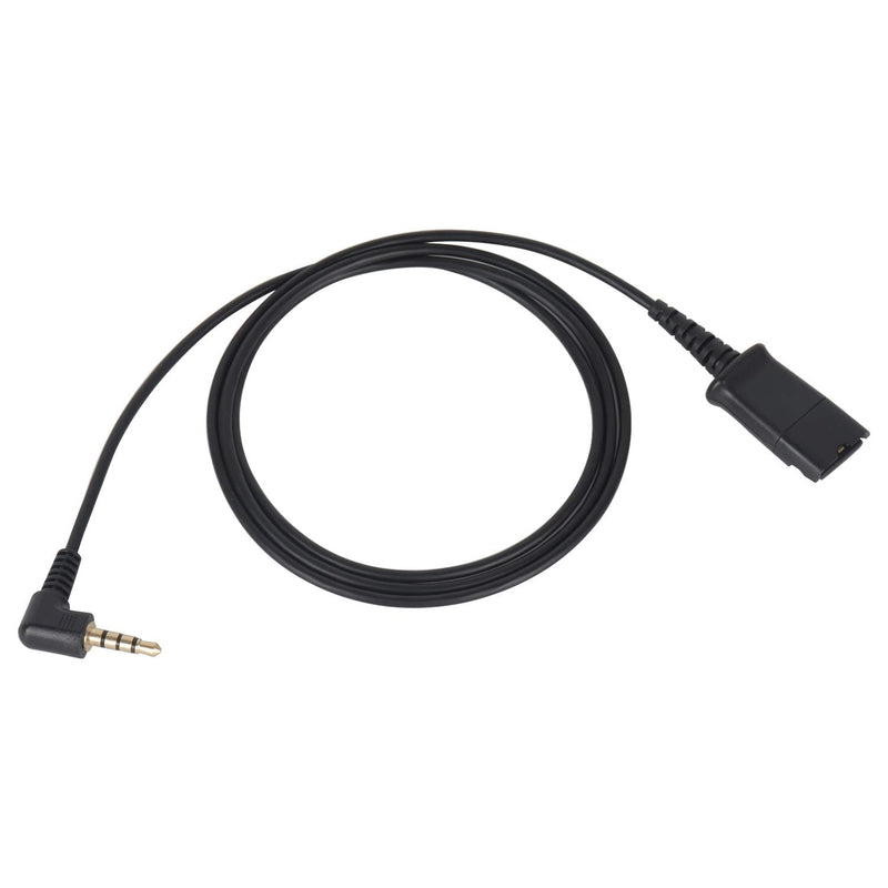 [Australia - AusPower] - Headset QD (Quick Disconnect) Cable with Single 3.5mm Plug for Smartphones Mobile Phones,Laptop etc with 3.5mm Jack QD-3.5mm 