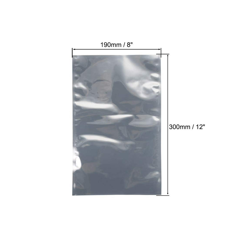 [Australia - AusPower] - uxcell Antistatic Shield Shielding Bag, Flat Open Top Anti Static Bag for Electronic Devices, 8x12 inch(190x300mm), 50 PCS 