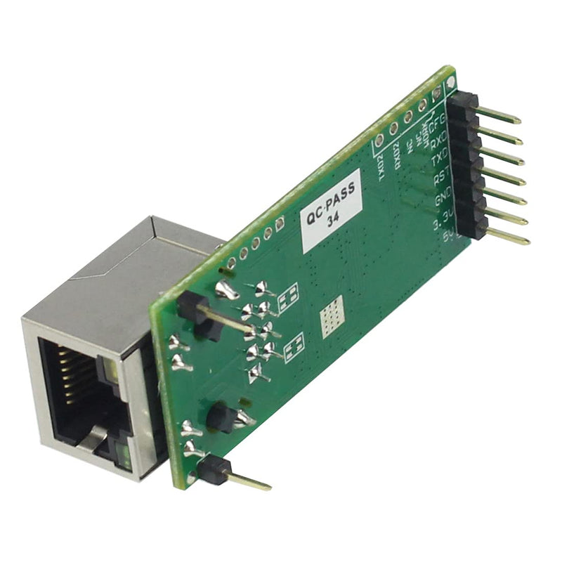 [Australia - AusPower] - PUSR USR-TCP232-T2 Tiny Serial Ethernet Converter Module Serial UART TTL to Ethernet TCPIP Module Support DHCP and DNS (1Piece) 1Piece 