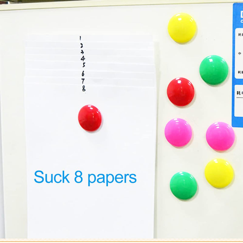 [Australia - AusPower] - 16 PCS Colorful Strong Magnetic Push Pins Tacks for Whiteboard Dry Erase Board Teaching Office Meeting Magnetic Fridge Calendar 
