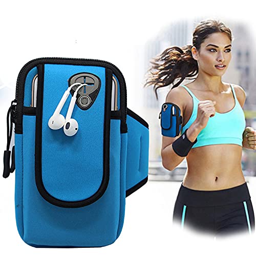 [Australia - AusPower] - Octo Mounts Universal Armband with Multifunctional Pockets. Neoprene Arm Cell Phone Holder for Sports, Hiking, Running, Biking, Fitness and Gym Workouts. Perfect for The Beach or Pool. (Green) Green 