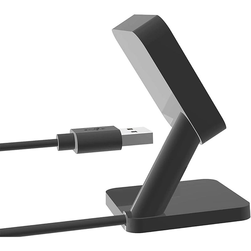 [Australia - AusPower] - Compatible with AGPTEK Smart Watch Charger,Lamshaw Charging Stand Desk Holder Charging Dock Station Compatible with AGPTEK LW11 Smart Watch 1.3 Inches (Black) Black 