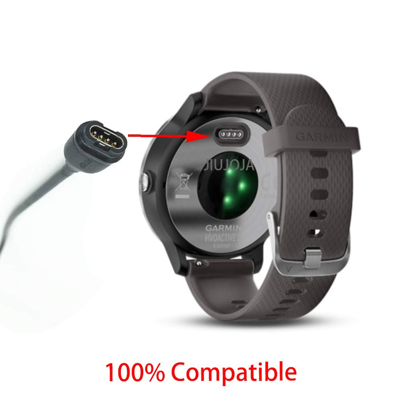 [Australia - AusPower] - JIUJOJA 2Pack for Garmin Fenix 6X /taxtix Delta Charging Clip Sync Data Cable and 2Pcs Free HD Tempered Glass Screen Protector and 8pcs Color Charger Port Protector for Smart Watch 