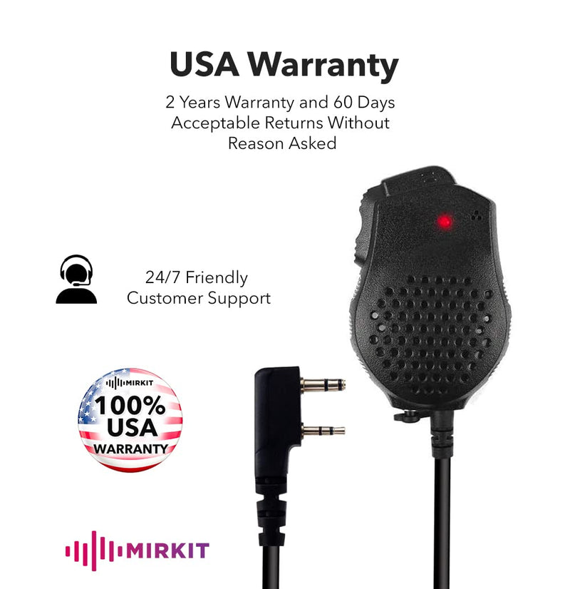 [Australia - AusPower] - Original Baofeng Mic for UV-82 Speaker Mic Compatible with Baofeng Radios: UV-82HP, UV-82L, UV-5R Series and All Ham Radio Dual PTT Design with K2 Plug 